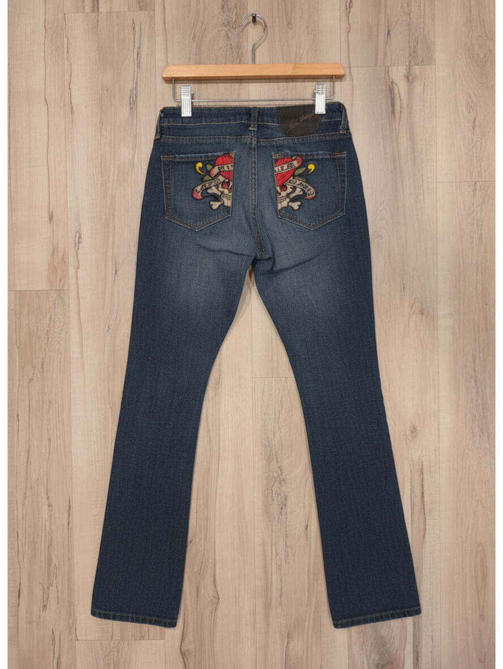 Ed Hardy Women's Embroidered Bootcut Jeans Size 26